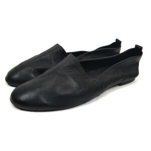 Jo Mercer Black Leather Ballet Flats Size 11.5 / 42